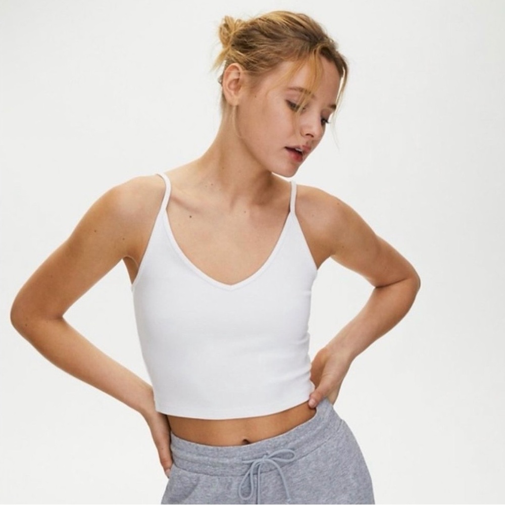Aritzia Sunday Best Roxboro Crop Knit Tank Top